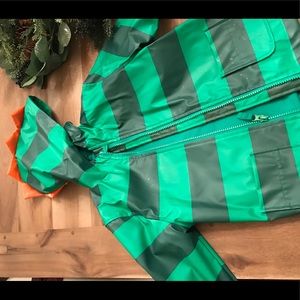 Dinosaur hooded rain jacket